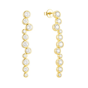 BEZEL TENNIS EARRINGS