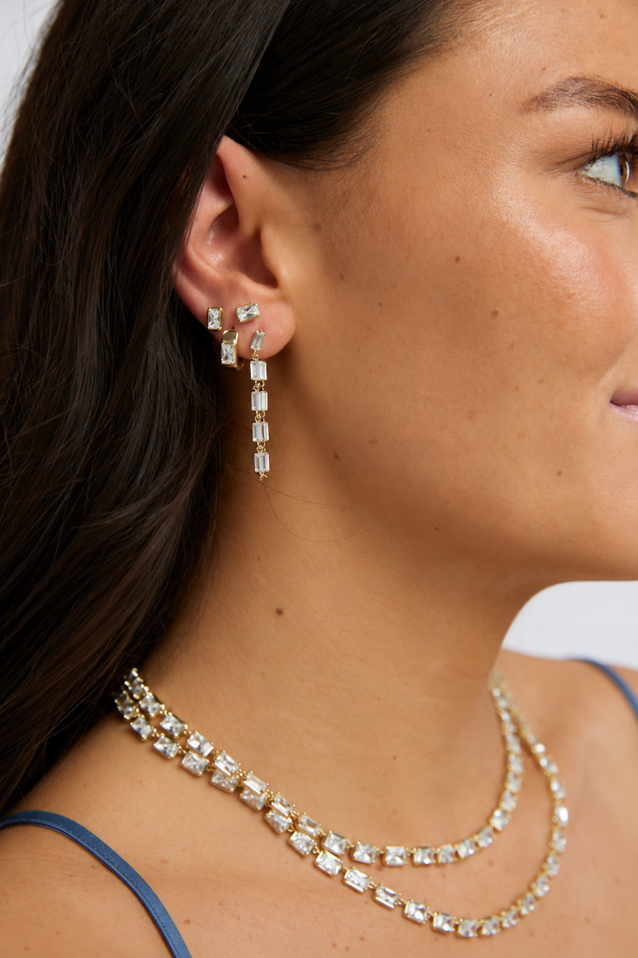 EMERALD DROP EARRRING