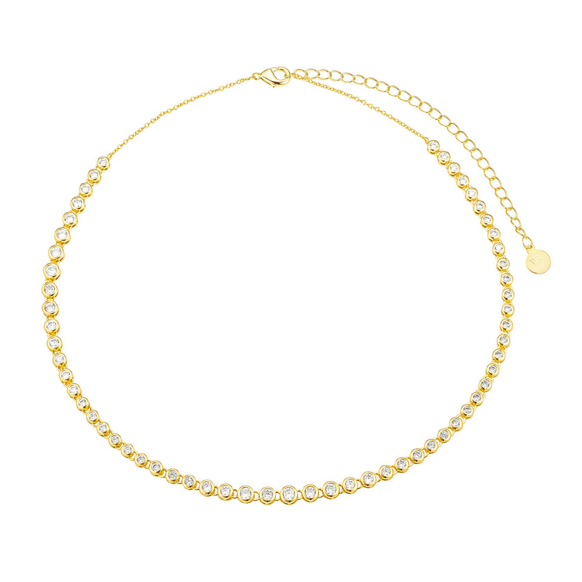 BEZEL TENNIS NECKLACE