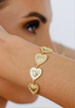 STUDDED HEART BRACELET