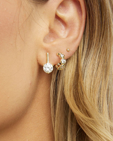 SMALL BEZEL HOOPS