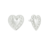 STUDDED HEART EARRING